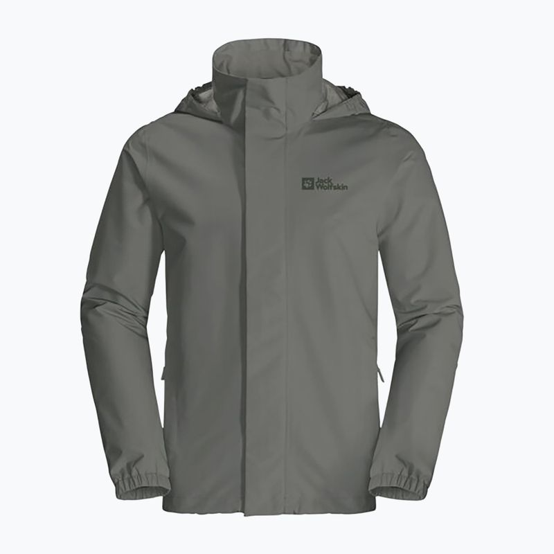 Giacca antipioggia Jack Wolfskin Stormy Point 2L verde geco da uomo 9