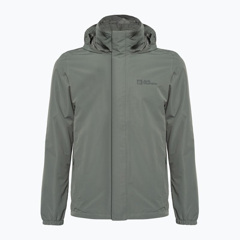 Giacca antipioggia Jack Wolfskin Stormy Point 2L verde geco da uomo 6
