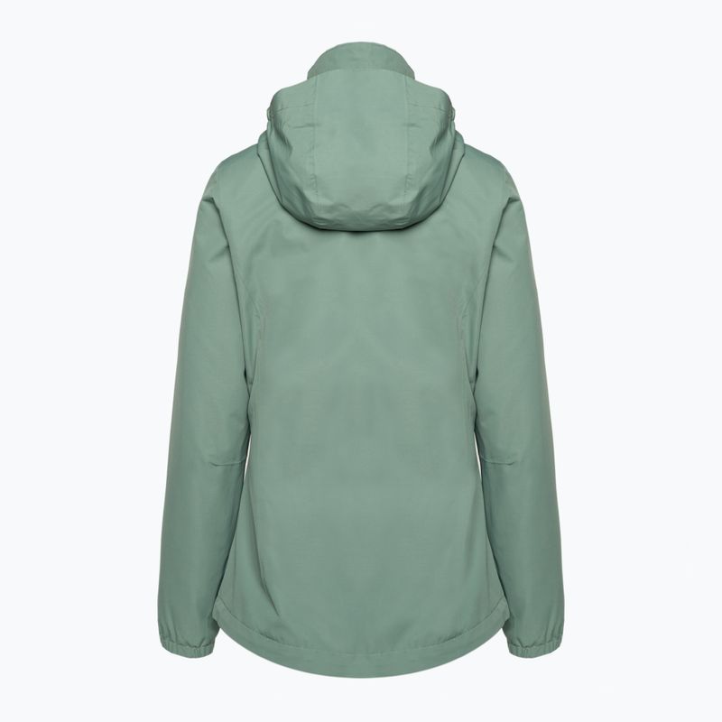 Jack Wolfskin Stormy Point 2L giacca antipioggia da donna verde picnic 7