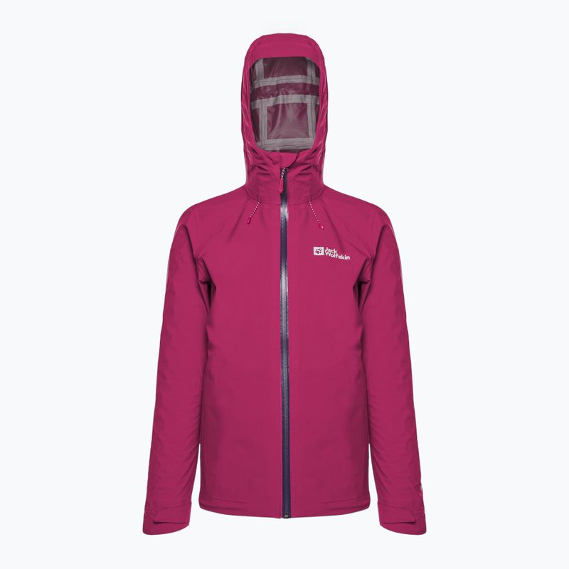 Jack Wolfskin Highest Peak giacca da pioggia da donna rosso sangria 6