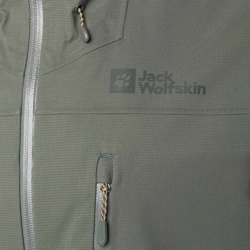 Giacca da pioggia Jack Wolfskin da uomo Kammweg 3L Jkt M verde geco 8
