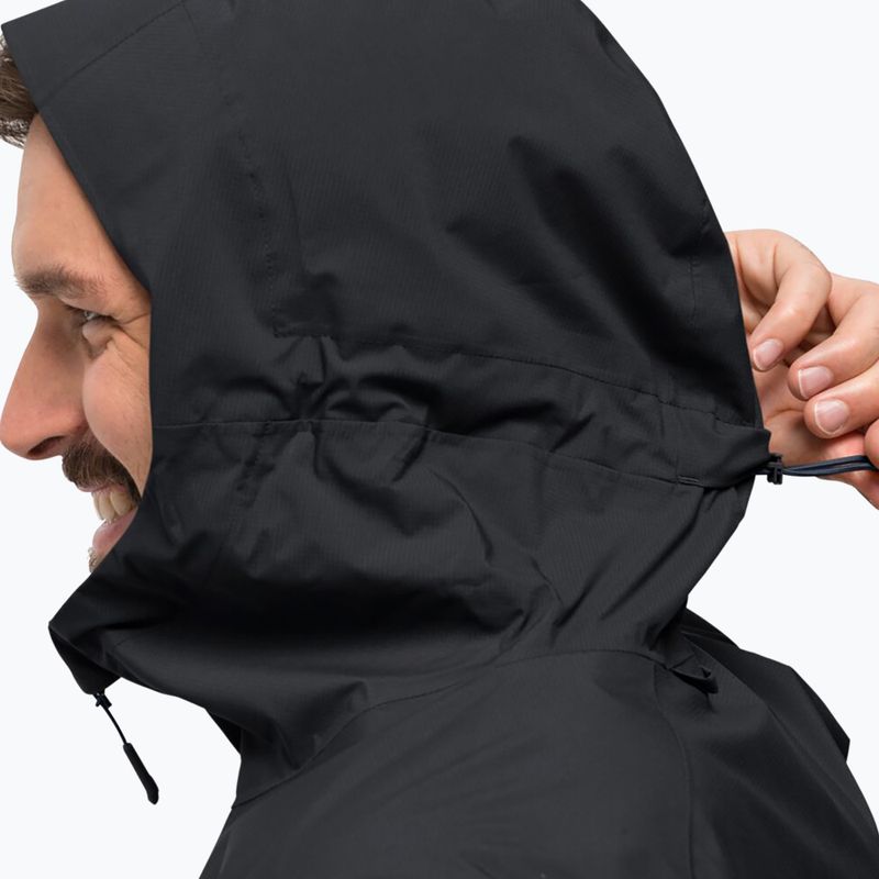 Jack Wolfskin giacca da pioggia da uomo Elsberg 2.5L nero 3
