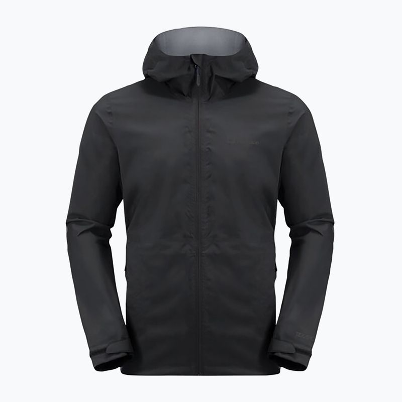 Jack Wolfskin giacca da pioggia da uomo Elsberg 2.5L nero 5