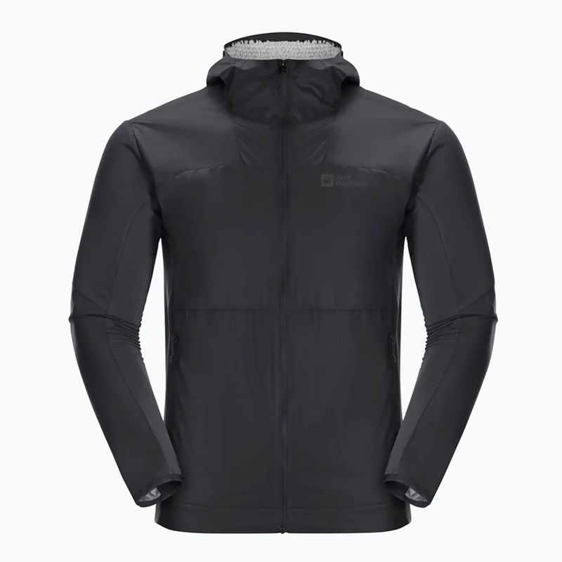 Giacca ibrida Jack Wolfskin da uomo Prelight Alpha nero 5