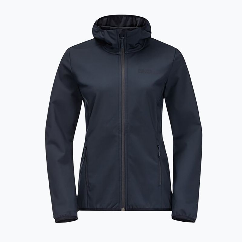 Jack Wolfskin giacca softshell da donna Bornberg Hoody blu notte 7