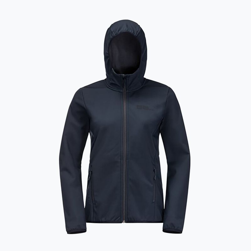 Jack Wolfskin giacca softshell da donna Bornberg Hoody blu notte 8