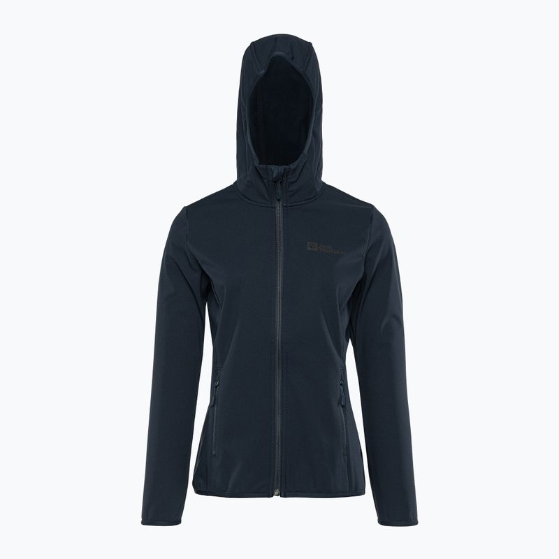 Jack Wolfskin giacca softshell da donna Bornberg Hoody blu notte 4