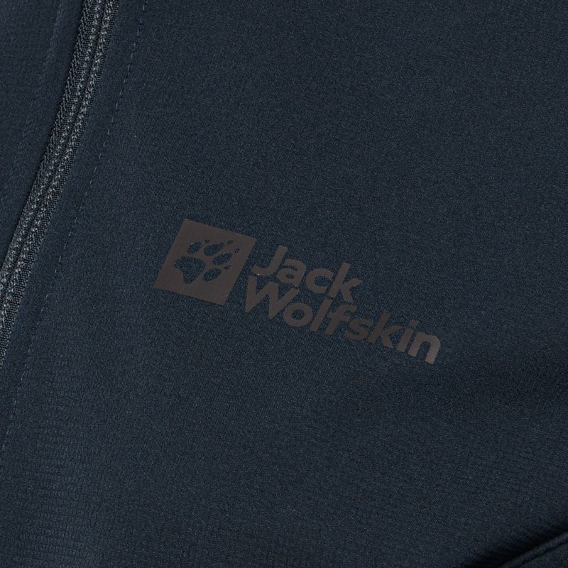 Jack Wolfskin giacca softshell da donna Bornberg Hoody blu notte 6