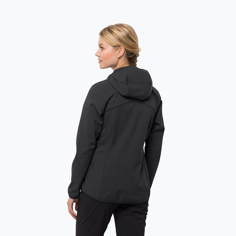 Jack Wolfskin giacca softshell da donna Bornberg Hoody nero 2