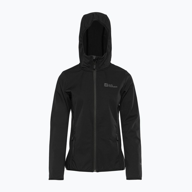 Jack Wolfskin giacca softshell da donna Bornberg Hoody nero 4