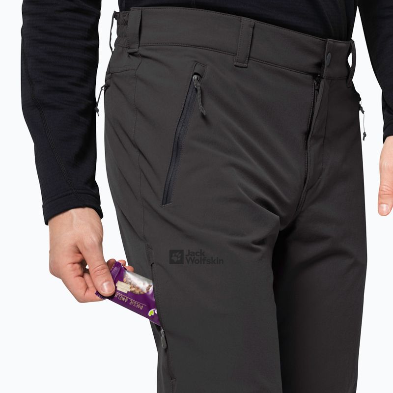 Pantaloni softshell da uomo Jack Wolfskin Activate XT phantom 4