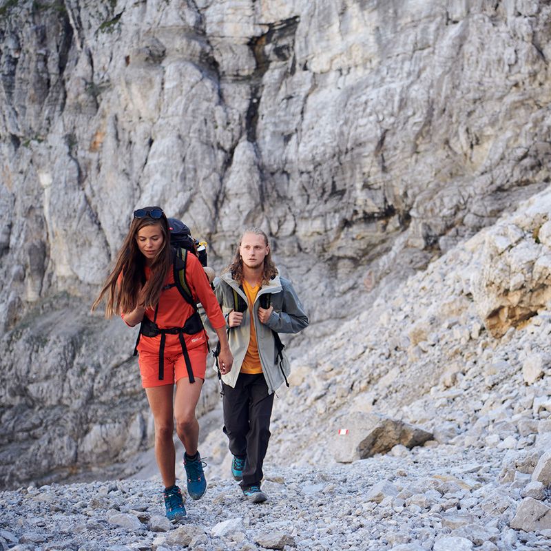 Pantaloncini Jack Wolfskin Hilltop Trail da donna, arancione tango 8