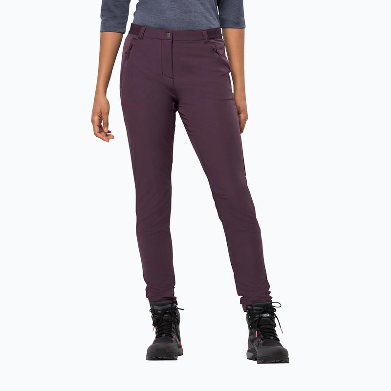 Pantaloni softshell Jack Wolfskin da donna Geigelstein Slim java