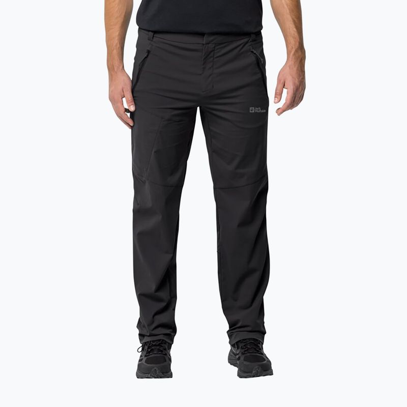 Pantaloni softshell Jack Wolfskin da uomo Glastal nero