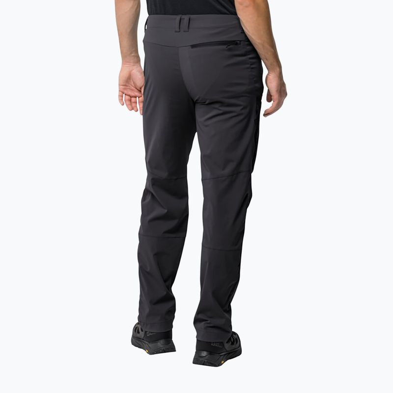 Pantaloni softshell Jack Wolfskin da uomo Glastal nero 2
