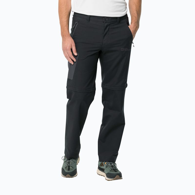 Pantaloni da trekking da uomo Jack Wolfskin Active Track Zip Off phantom