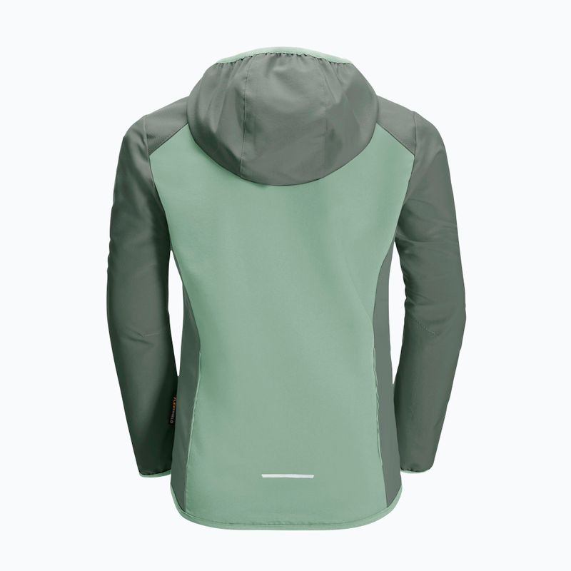 Giacca softshell Jack Wolfskin da bambino Turbulence verde granito 2