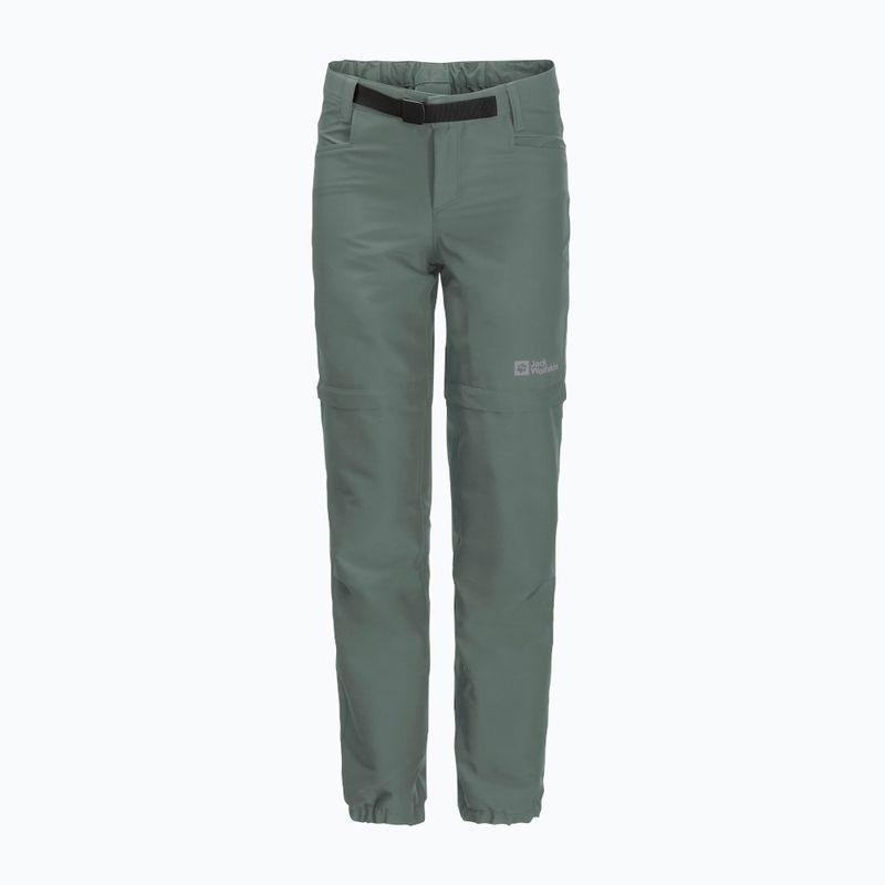 Pantaloni da trekking da bambino Jack Wolfskin Active Zip Off verde siepe