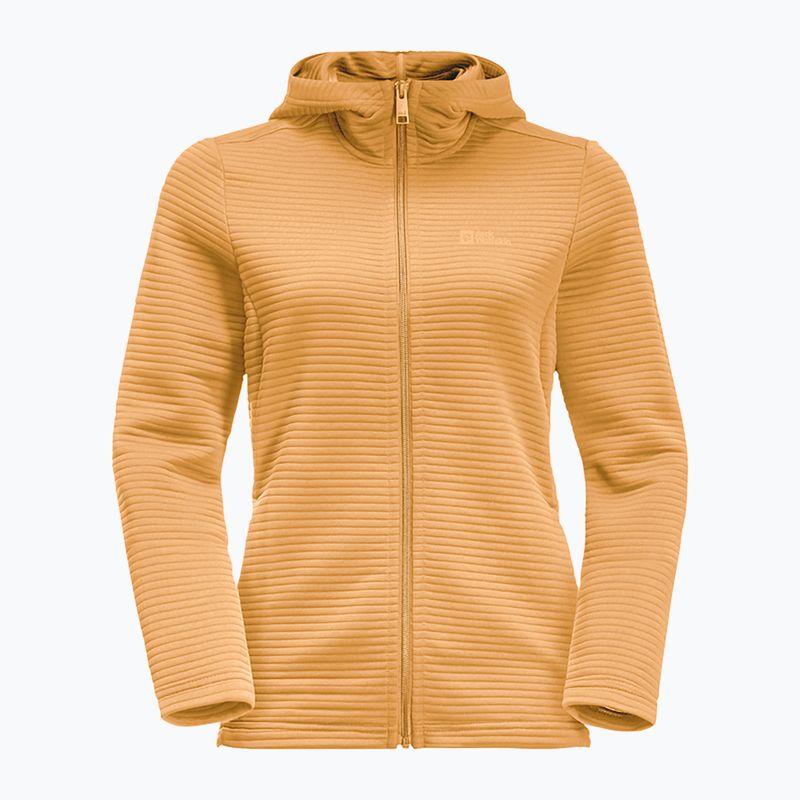 Jack Wolfskin giacca da trekking da donna Modesto con cappuccio giallo miele 4