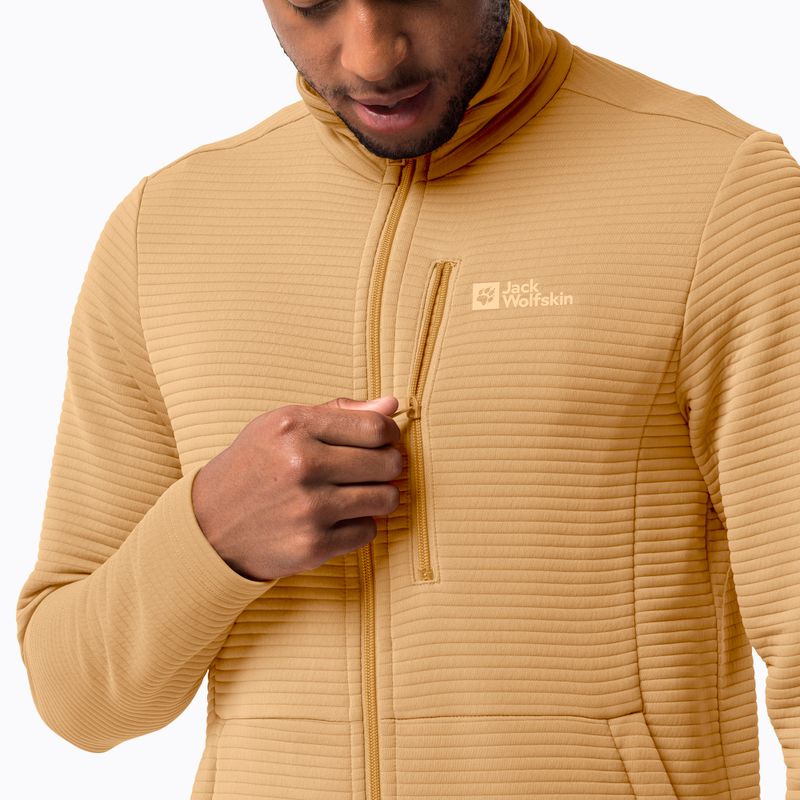 Giacca da trekking Jack Wolfskin da uomo Modesto giallo miele 3