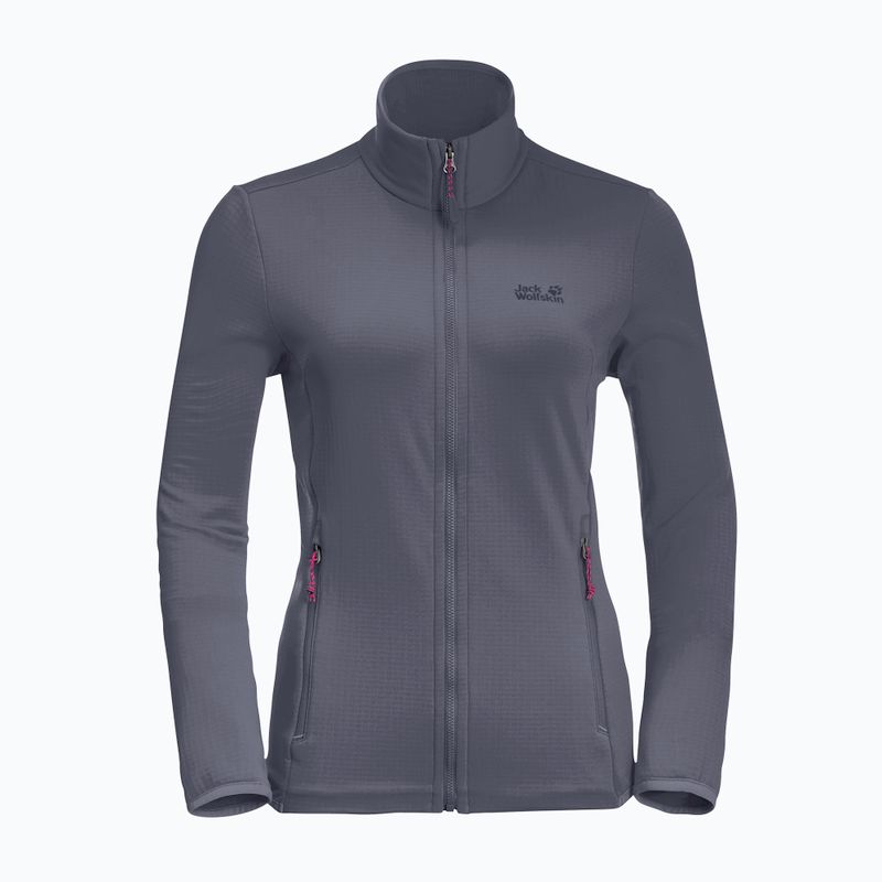 Giacca da trekking Jack Wolfskin da donna Peak Grid Fleece dolphin 4