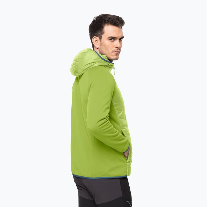 Giacca Jack Wolfskin Routeburn Pro Hybrid da uomo verde fresco 2