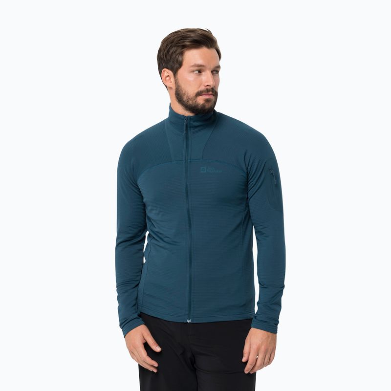 Giacca da trekking Jack Wolfskin da uomo Prelight FZ mare scuro