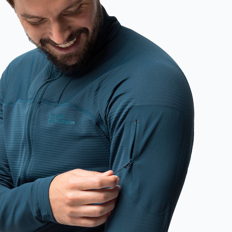 Giacca da trekking Jack Wolfskin da uomo Prelight FZ mare scuro 3