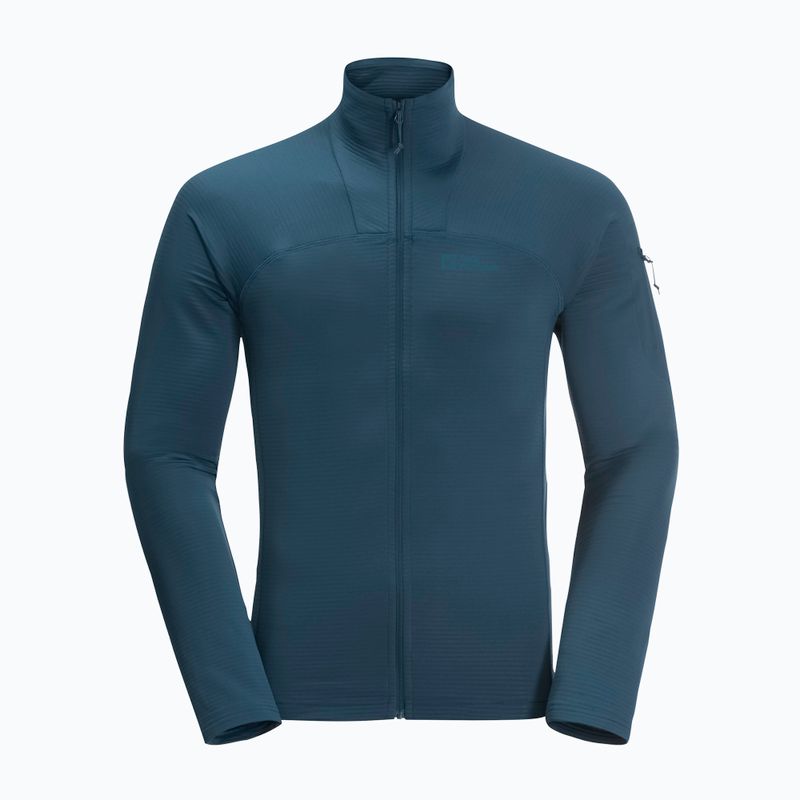 Giacca da trekking Jack Wolfskin da uomo Prelight FZ mare scuro 5