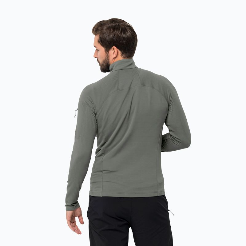 Giacca da trekking Jack Wolfskin da uomo Prelight FZ verde geco 2