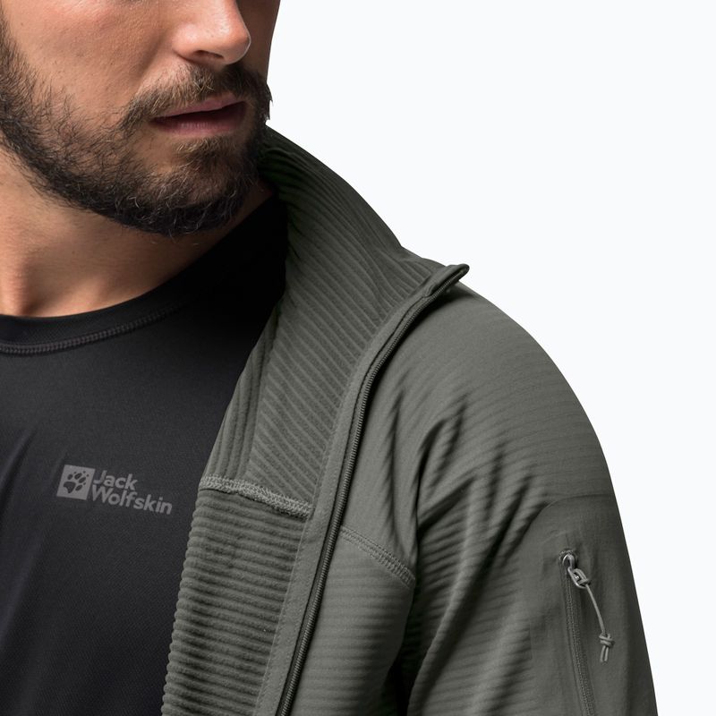 Giacca da trekking Jack Wolfskin da uomo Prelight FZ verde geco 4
