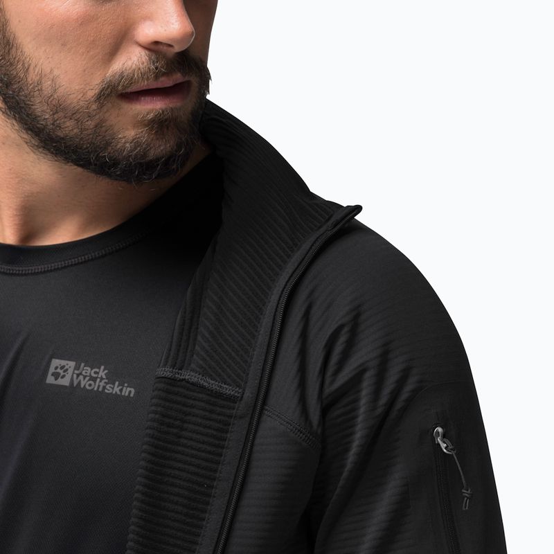Giacca da trekking Jack Wolfskin da uomo Prelight FZ nero 4
