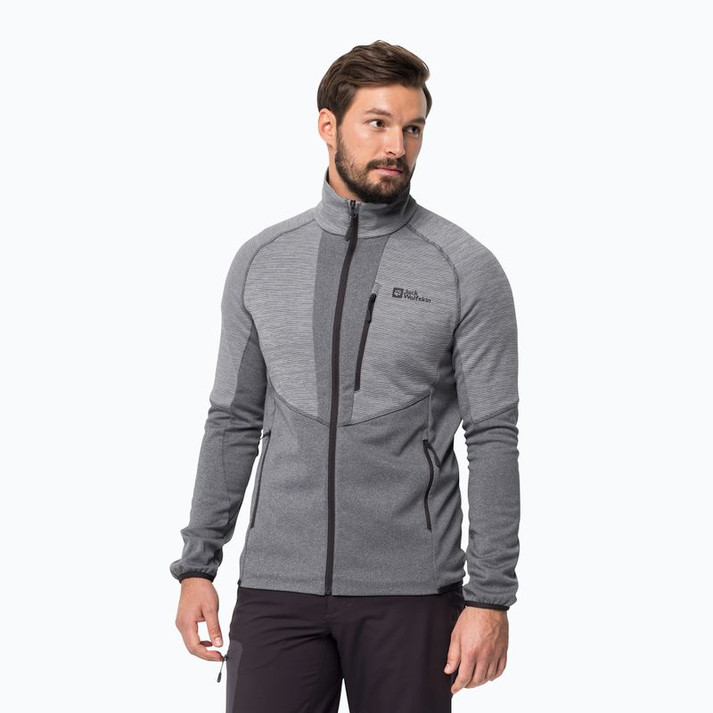 Giacca da trekking Jack Wolfskin Blattsteig FZ phantom da uomo