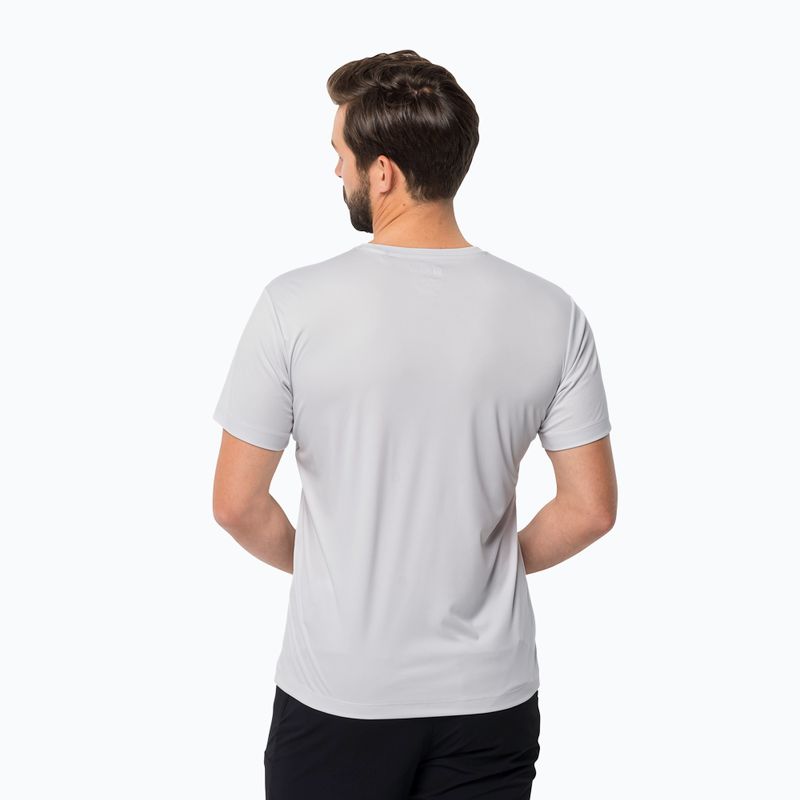 Maglietta da trekking Jack Wolfskin Peak Graphic da uomo, nuvola bianca 2