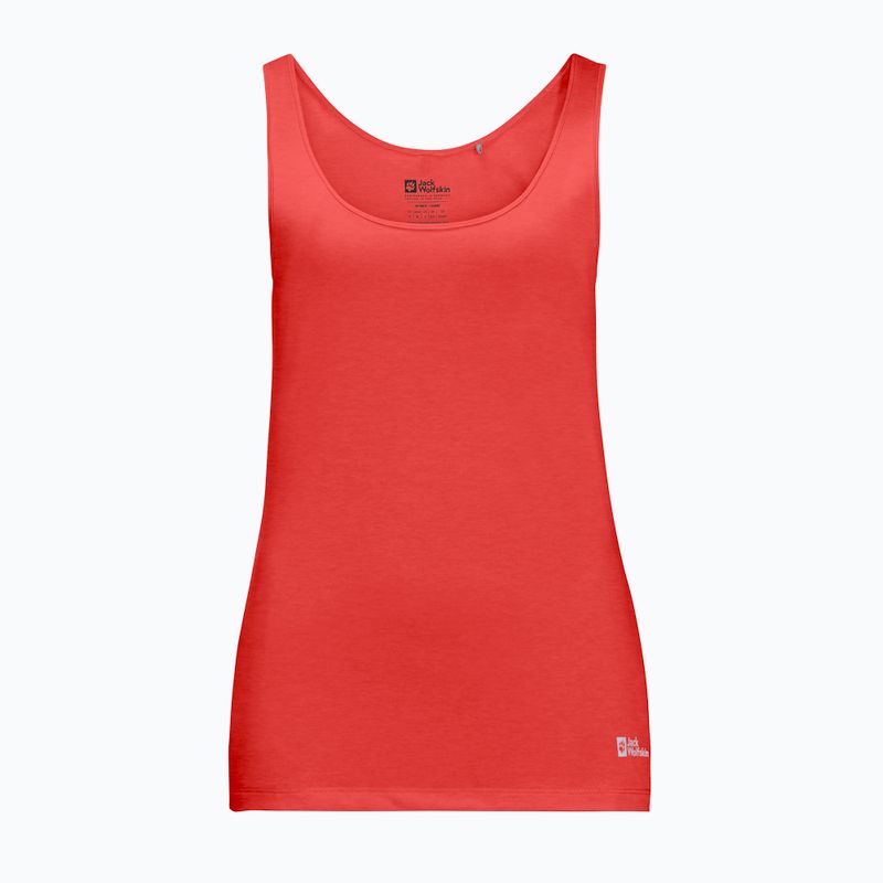 Jack Wolfskin T-shirt trekking donna Pack & Go Tank arancione tango 3