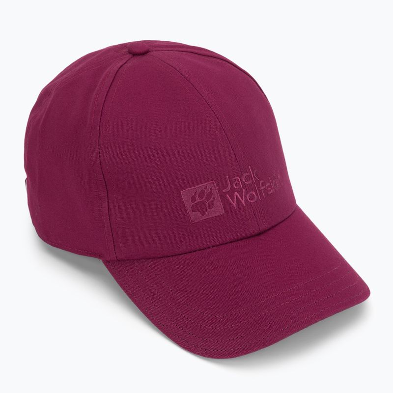 Jack Wolfskin Cappello da baseball rosso sangria