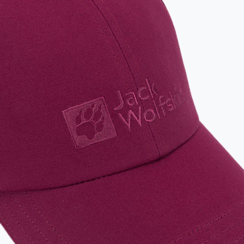 Jack Wolfskin Cappello da baseball rosso sangria 5