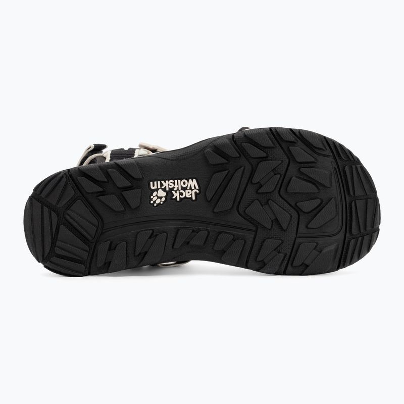 Jack Wolfskin sandali per bambini Seven Seas 3 nero 4