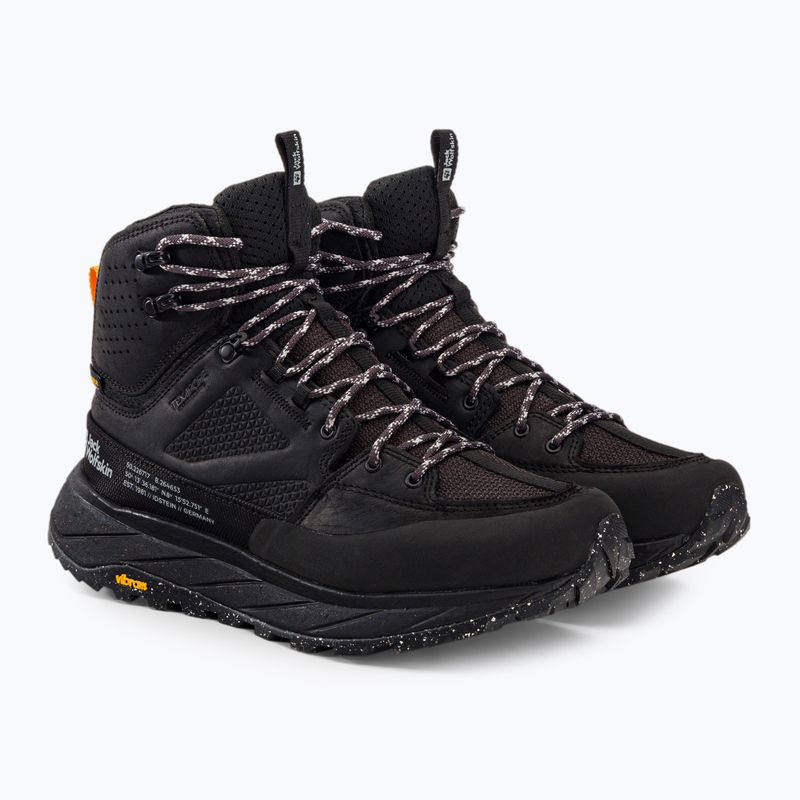 Jack Wolfskin stivali da trekking da uomo Terraquest Texapore Mid nero 4