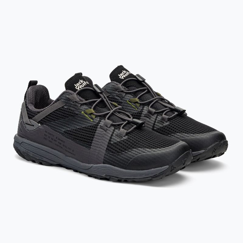 Jack Wolfskin scarpe da trekking da uomo Spirit Low nero 4