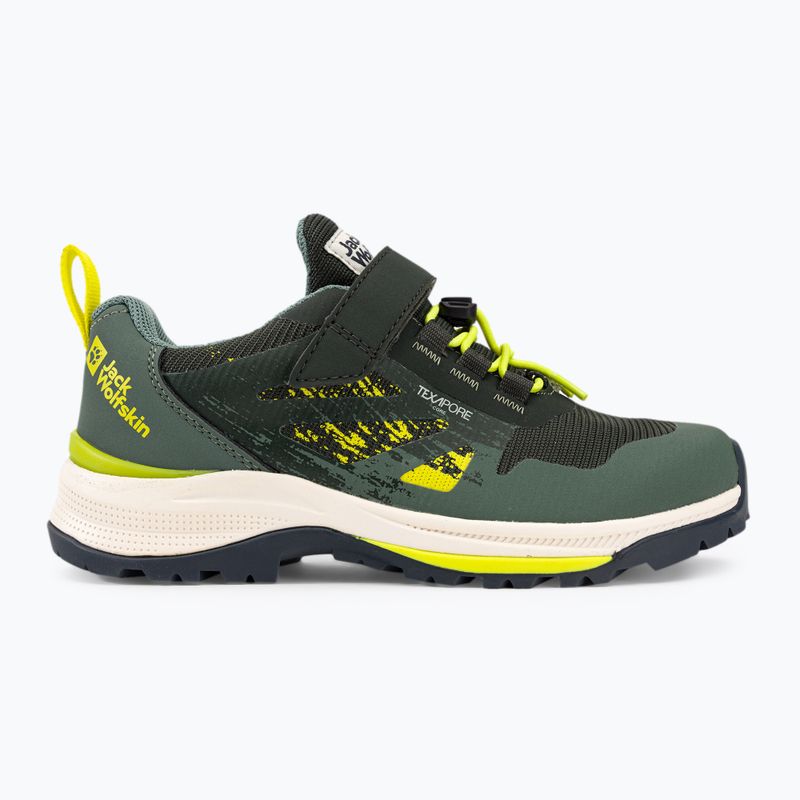 Jack Wolfskin Vili Hiker Texapore Low verde ardesia, scarpe da trekking per bambini 2