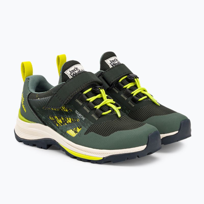 Jack Wolfskin Vili Hiker Texapore Low verde ardesia, scarpe da trekking per bambini 4