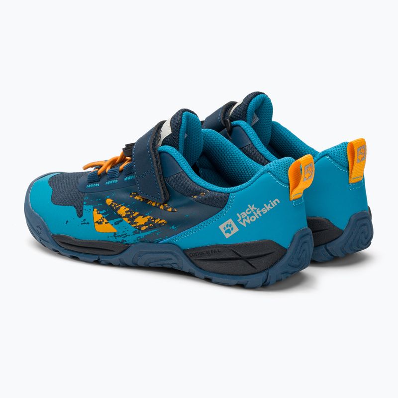 Stivali da trekking Jack Wolfskin Vili Action Low dark sea per bambini 3