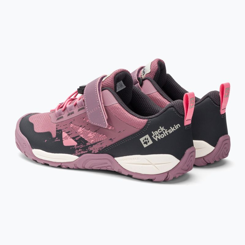 Scarponi da trekking Jack Wolfskin Vili Action Low color malva cenere per bambini 3