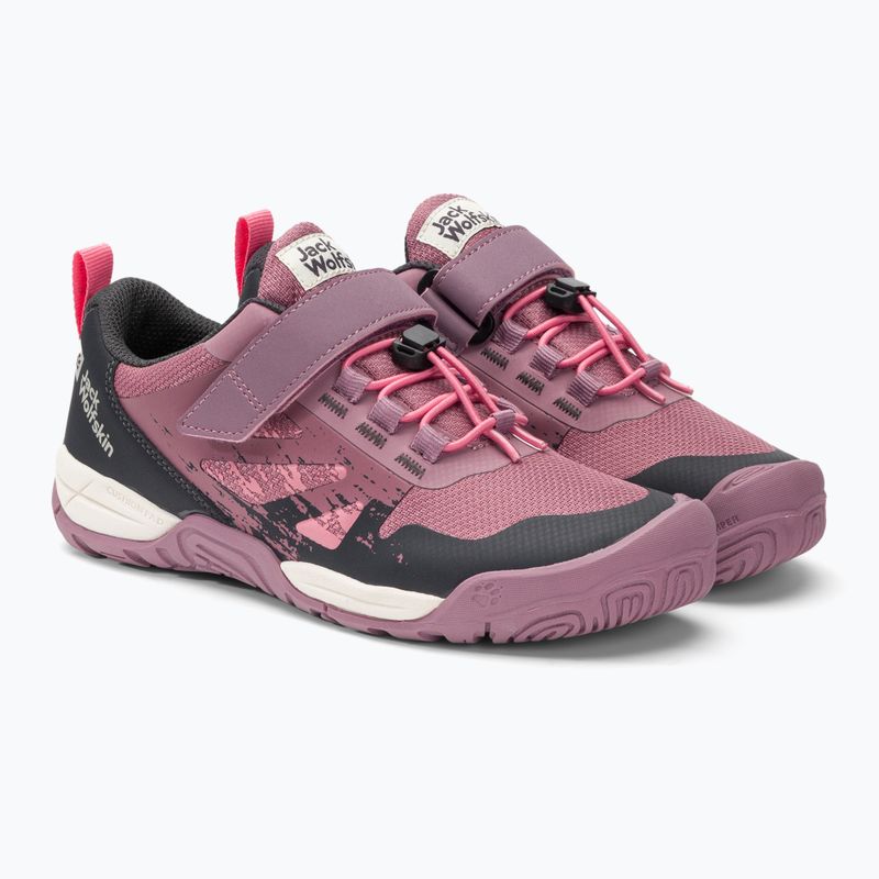Scarponi da trekking Jack Wolfskin Vili Action Low color malva cenere per bambini 4