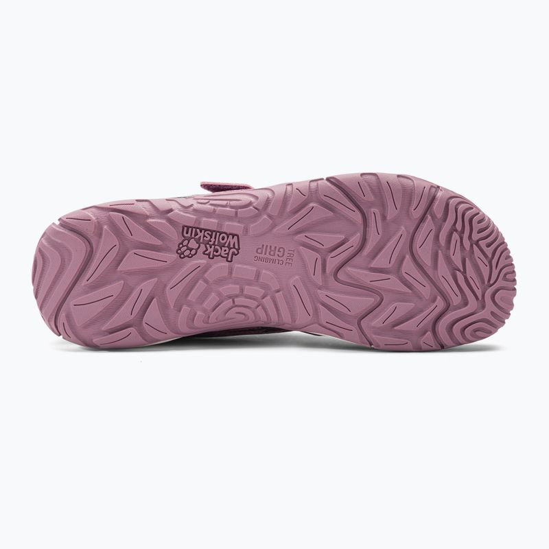Scarponi da trekking Jack Wolfskin Vili Action Low color malva cenere per bambini 5