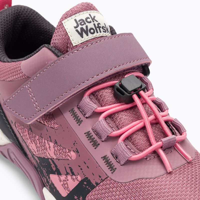 Scarponi da trekking Jack Wolfskin Vili Action Low color malva cenere per bambini 9