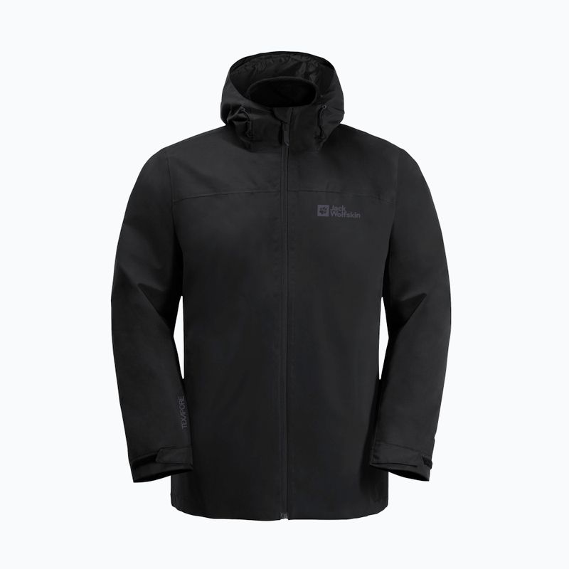 Jack Wolfskin giacca 3 in 1 da uomo Taubenberg 3In1 nero 6001 7