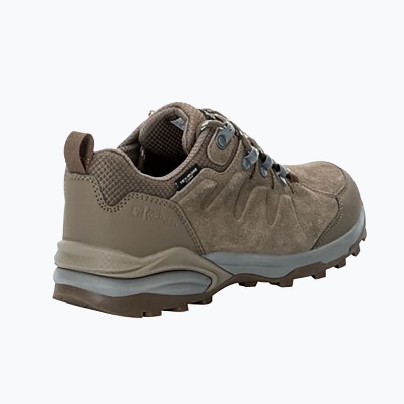 Jack Wolfskin stivali da trekking da donna Refugio Texapore Low castagna 8