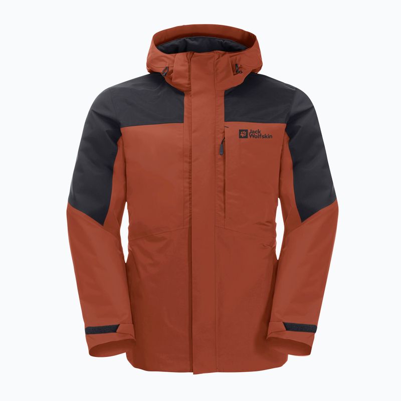 Giacca Jack Wolfskin 3in1 da uomo Romberg carminio 8